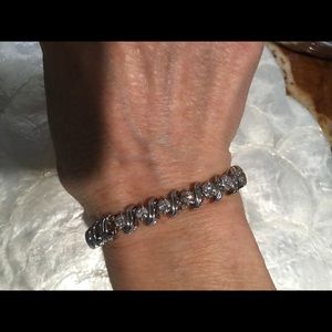 Feravola Gems 14K Gold Diamond Tennis Bracelet